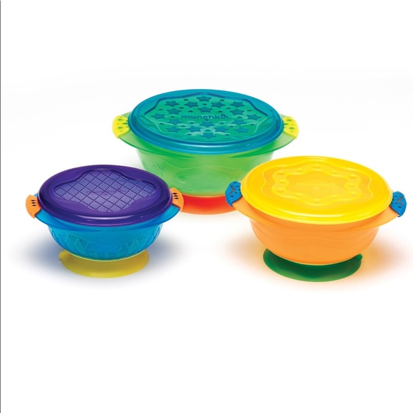 Munchkin Suction Cup Bowls with lids